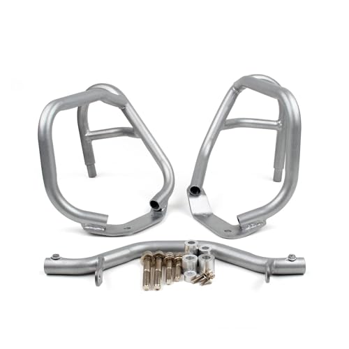 Barres de sécurité inférieures BMW R1200GS Adventure 2004-2012 : crash bars argent