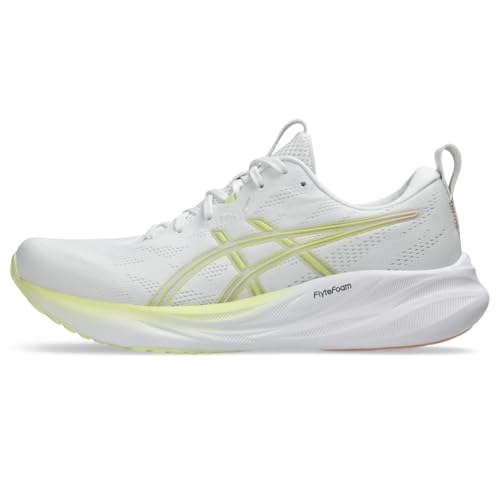 ASICS Women's Gel-Pulse 16 Running Shoes, 11.5, White/Huddle Yellow