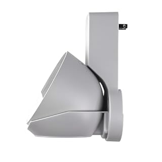 NoveraPrime] Wall Mount Stand for Echᴏ Spot 2024 & Hopestar H52, Outlet Holder with Hidden Cable Management, No Drill Screws, Space-Saving Smart Speaker Mount for Kitchen, Bathroom, Bedroom - White