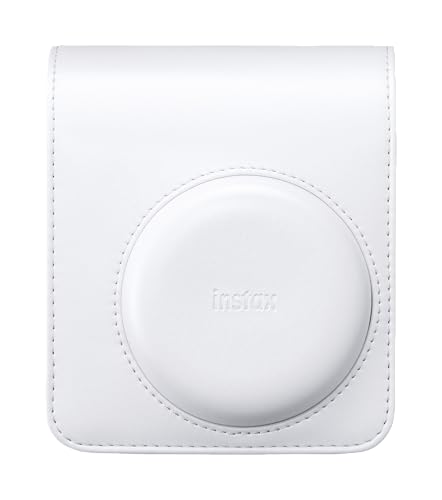 INSTAX Étui d’Appareil Photo Mini 13 avec bandoulière réglable, Blanc Argile