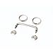 Rugged Ridge 11104.01 Windshield Tie Down Kit, Stainless Steel; 97-06 Jeep Wrangler TJ