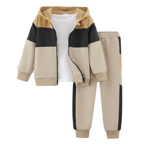Toddler Boy Clothes Fall Winter Outfits Boy's Tracksuits Hoodie Sweatshirt Tops Sweatpants Zipper Coat Jacket