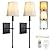 PASSICA DECOR Battery Operated Wall Sconce Set of 2, Rechargeable Wireless Wall Lights with 15 Colors Dimmable Bulbs, Remote Control, Battery Wall Sconces for Bedroom, Living Room