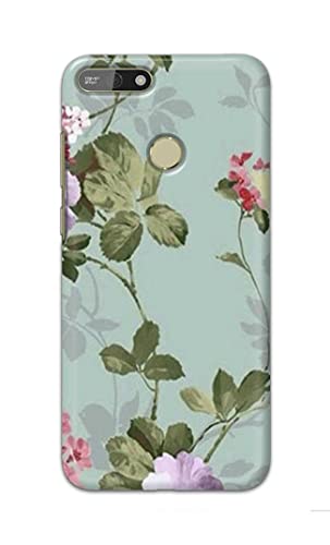 Image of Printed Hard Back Cover Case for Honor 7A | Honor 7A Pro Back Cover (Floral Painting) -1302