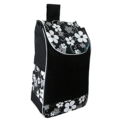 Folpus Bolsa de Compras de Tela Oxford Resistente para Carrito de Compras, Negro Cover