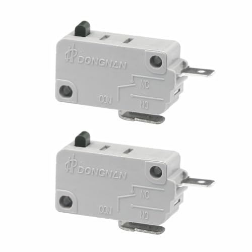 Paquete de 2 interruptores de puerta de horno microondas 16 A 250 V KW3A microinterruptor de repuesto