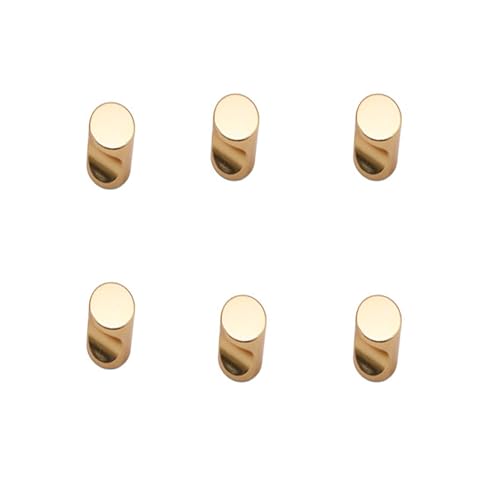 Forbabe 10 pomos para muebles de aleación de aluminio, color dorado, 20 x 25 mm