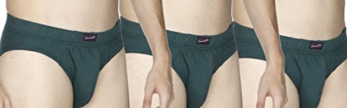 Image of Semantic Men's Solid Cotton Brief Underwear - Pack of 3