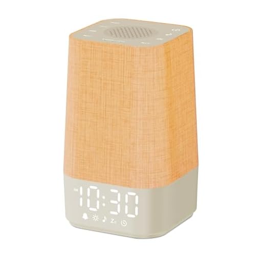 Wkzay White Noise Sound Machine: 30 Soothing Sounds, Sunrise Alarm Clock for Adults Gentle Wake Up, Adjustable Volume & Night Light, Timer - Easy to Sleep, Relax, Focus