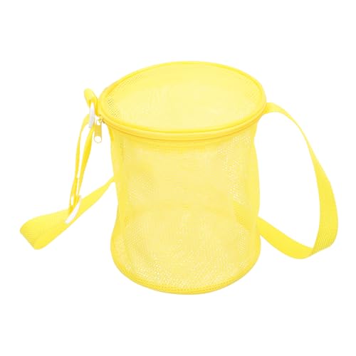 Yardwe Portable Mesh Beach Bag Multi Function Storage Tote for Wear Resistant Sandproof Design for Beach Essentials Convenient Organizer for Outdoor Fun