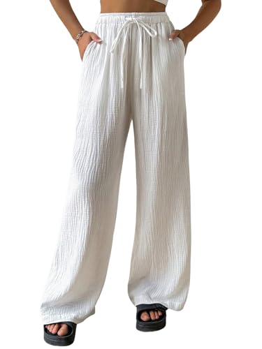 Pantalon d'été léger à jambes larges pour rester au frais sans serrer la taille