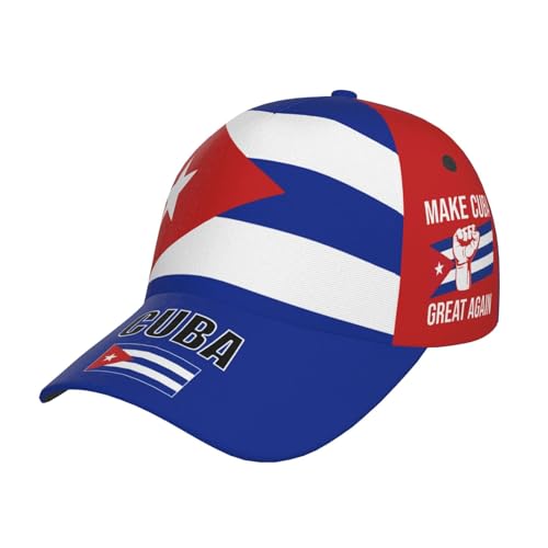 RTYHYMXCZ Make Cuba Great Again Hat Adjustable Baseball Cap Funny Dad Hats Lightweight Trucker Hats