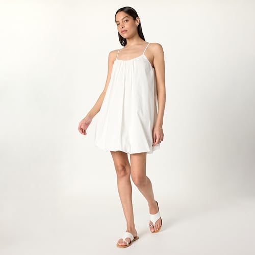 The Drop Women's Corryn Spaghetti Strap Bubble Hem Mini Dress4