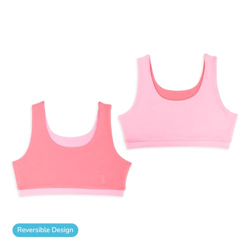 Image of YouGotPlanB Cotton Sports Bra | Ages 8-16 Years | U-Shaped Style | Non-Padded, Double-Layered for Coverage