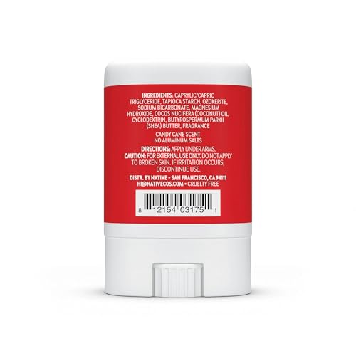 Native Candy Cane Deodorant, 0.35 oz, Limited Edition | STOREOMART