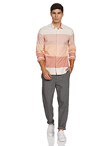 Image of Marks & Spencer Mens Solid Polyester Blend Collared Neck Regular Fit Easy Iron Shirt (Pack of 2)