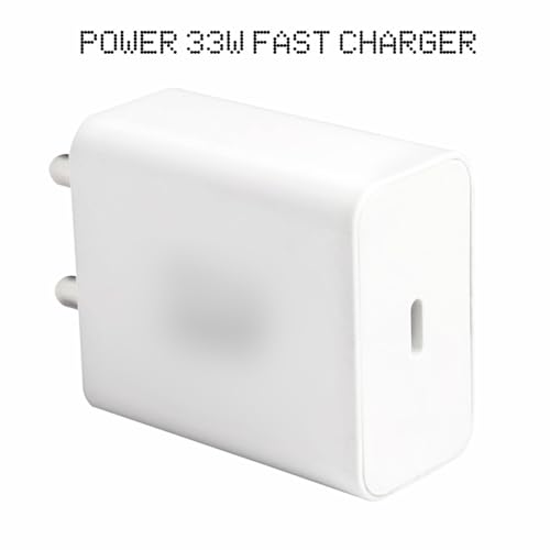 Image of 33W Type-C Power Fast Charger Adapter Compatible with Nothing Phone 1 | Nothing Phone 2a Plus | Phone 2a| 33-watt Rapid Charger Fast Charging Adaptor Only with SIX Months Replacement Warranty