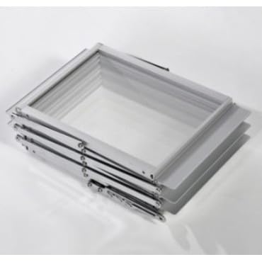 Porta folletos de aluminio 6 bandejas acrílicas Z ❘ porta catálogos- A5(21x15cm)