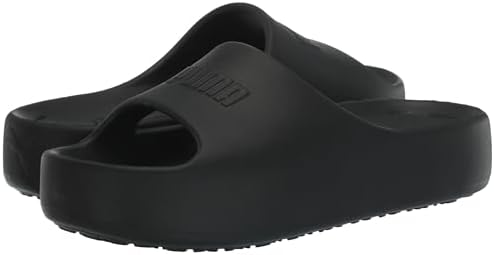 PUMA Women's SHIBUSA Slide Sandal, Puma Black-Puma Black, 8 | Image 7
