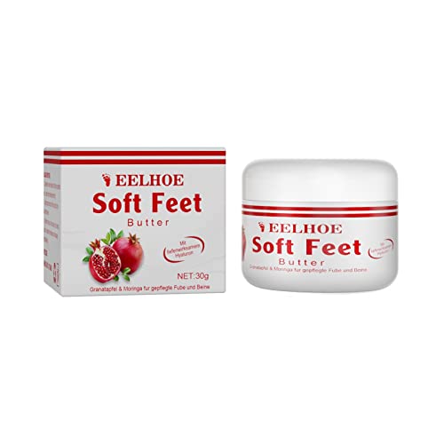 Cream for Athletes Foot Treatment, Suitable for Rough, Dry and Chapped Feet and Hands, With Pomegranate Extract & Peppermint