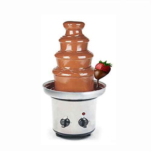 4-Tier Chocolate Fountain, 2-Pound Stainless Steel Chocolate Fondue Fountain