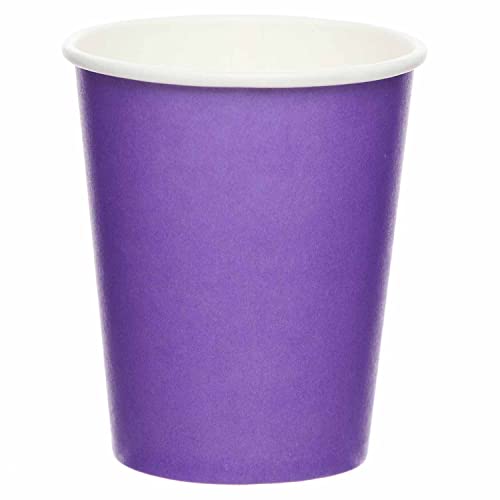 Amscan 9915403-213-66 - Vasos de papel reciclables ecolĂłgicos para fiestas, paquete de 8