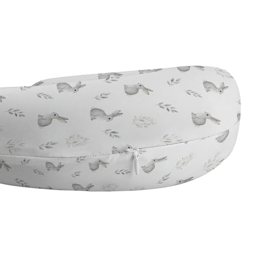 Image of Stylish U Shaped Travel Neck Pillow Memory Foam Chin Support Easter Bunny Rabbit Animal, Breathable Washable Cover for Airplane Car Office Decor