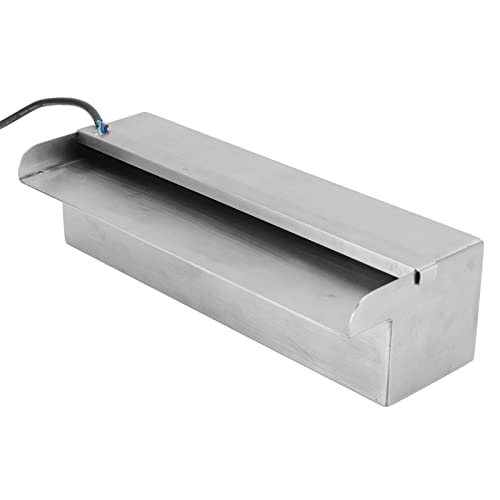Fonte de piscina, elegante plugue da ue 220 v controle remoto led cascata de piscina aparência agrad