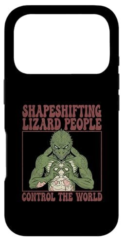 Human Alien Illuminati Conspiracy Theory Shapeshifting OVNI Coque pour iPhone 17 Pro