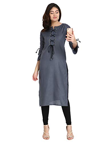 Image of DHRUVI TRENDZ Women's Rayon Kurta