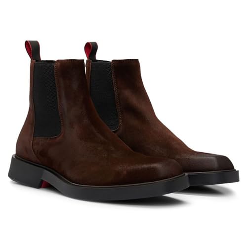 Image of HUGO Men's Iker Suede Chelsea Boots