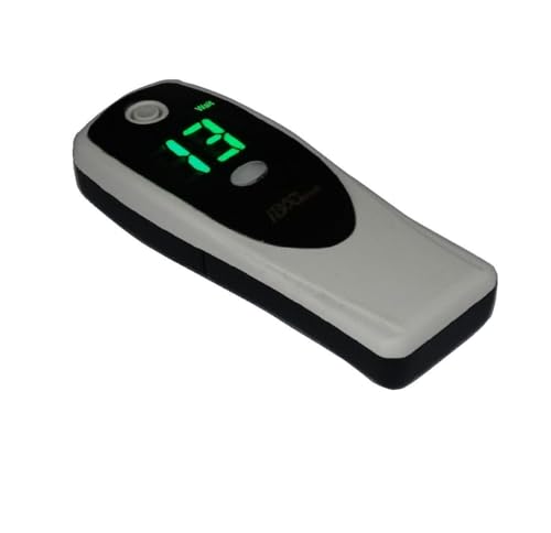 Image of Breathalyzer with LED Display, Visible at Night. Long Battery Life and Last 300 Test with Alkaline Batteries (B & W 008)