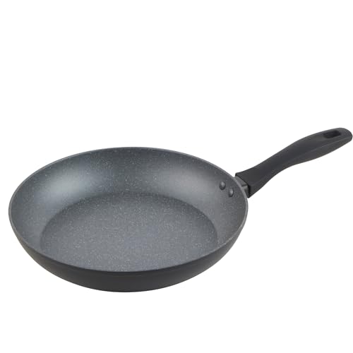Russell Hobbs RH02801EU7 - Sartén grande, antiadherente, apta para placa de inducción, mango de agarre suave, mármol metálico, aluminio forjado, 30 cm