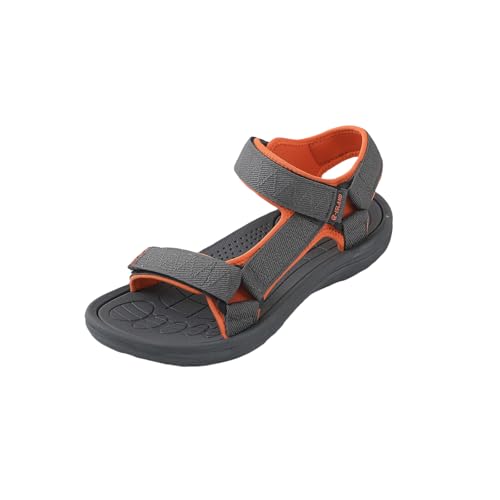 R-ISLAND Sandalias deportivas de Hombre,Adulto,Impermeable,Punta Descubierta,Sandalias de Verano, deportivo,senderismo.(Gris oscuro 45)