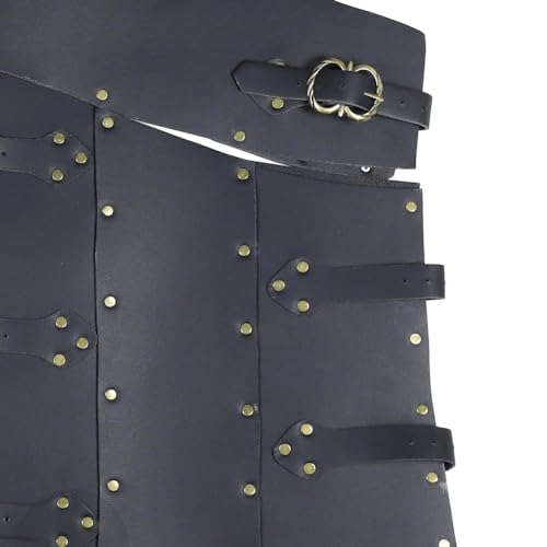 Coraza vikinga de cuero PU para evitar disfraces incómodos en Halloween 4