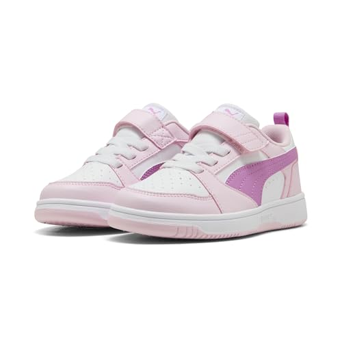 PUMA Baskets Rebound V6 Lo Enfant 35, Pearl Pink Mauve Pop White
