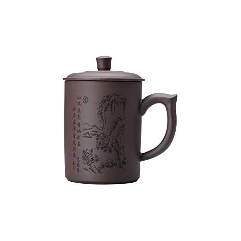 I-MART Purple Clay Tea Cup Cover