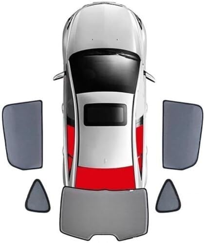Pare-Soleil De Voiture pour Modèles 2014-2018, Bloque La Chaleur, Les Rayons UV, Résiste Aux Moustiques Respirant Confidentialité 5 Pièces Arrière...