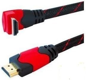 Very 1080p 90 Degree (Right Angle) Hdmi Cable Lead 6 feet Braided