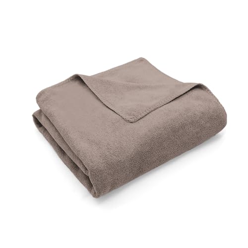 Image of Sassoon Venir Microfiber 1 Piece Women Bath Towel 450 GSM (60x120cm, Sandstone Color) Ultra Soft Material, Towel for Daily use