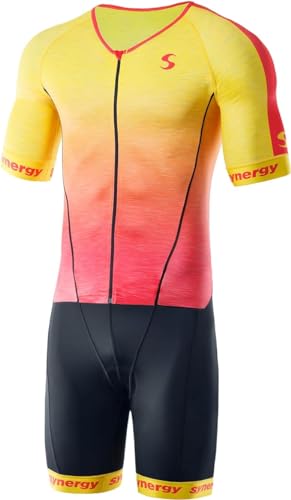 Trisuit Synergy Cycling hommes pro or rouge moyen