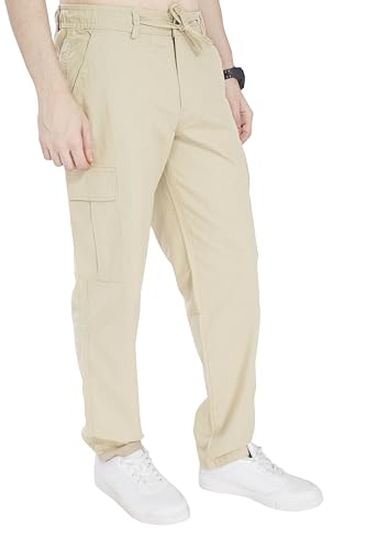 Image of DIVISIVE Men's Loose Fit Linen Blend Cotton Cargo Pants
