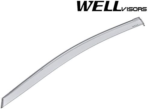 WellVisors Window Visors Wind Deflectors Compatible with Subaru 2017-2023 Impreza Sedan Premium Series Rain Guards 3-847SU015