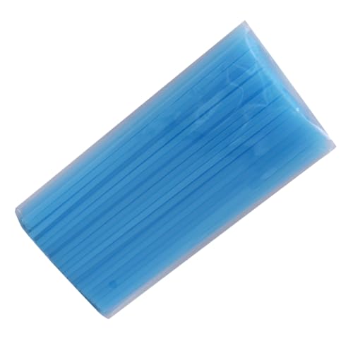 Image of Healeved 200 Pcs Light Blue Plastic Straws Disposable Drinking Straws 10.23 Inch for Smoothies Bubble Tea Tall Cups Birthday Parties Barbecues Restaurants Everyday Use