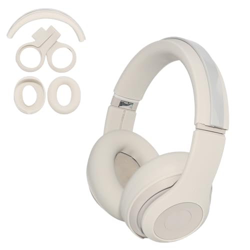 Adhiper Funda de silicona para auriculares Beats Studio Pro, fundas para auriculares Beats Studio Pro, fundas para auriculares Beats Studio Pro, a prueba de sudor y lavable, color beige