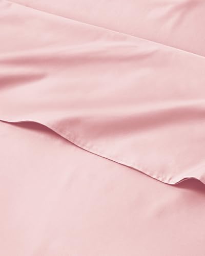 Image of Kids Queen Size Bed Sheet Set - 4 Piece Kids Loft Bed Sheets - Solid Pink Themed Bedding - Soft, Cute and Cozy - Breathable and Machine Washable - Bedding for Boys, Girls, Teens & Toddlers - Oeko-Tex