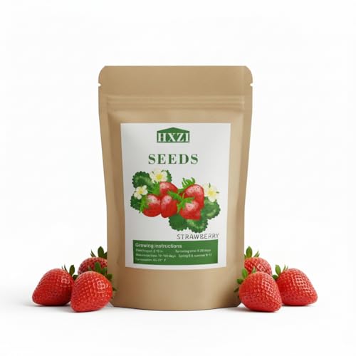 2000 Strawberry Seeds for Planting, Sweet Juicy Strawberries, Strawberry Plants for Gardens Containers Raised Beds & Balconies