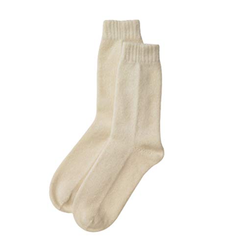 Cashmere Socks Ecru Cream - Made in Scotland