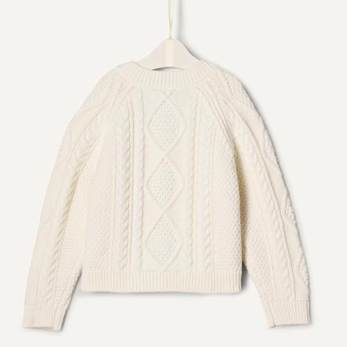 Image of Amazon Essentials x Sofia Grainge Unisex Toddlers and Babies' Cable Knit Cotton Fisherman Cardigan Sweater