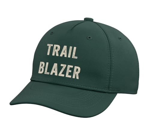 Trail Blazer Adjustable Printed Baseball Hat, Dark Green